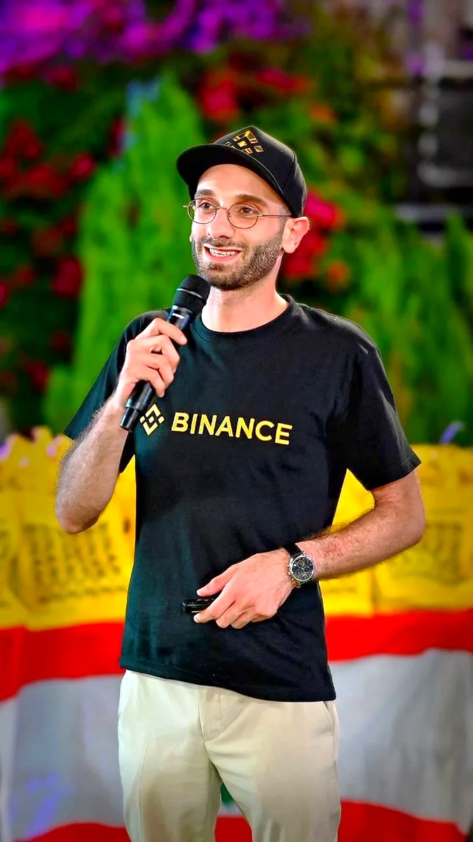 Sam speaking at Binance Lebanon