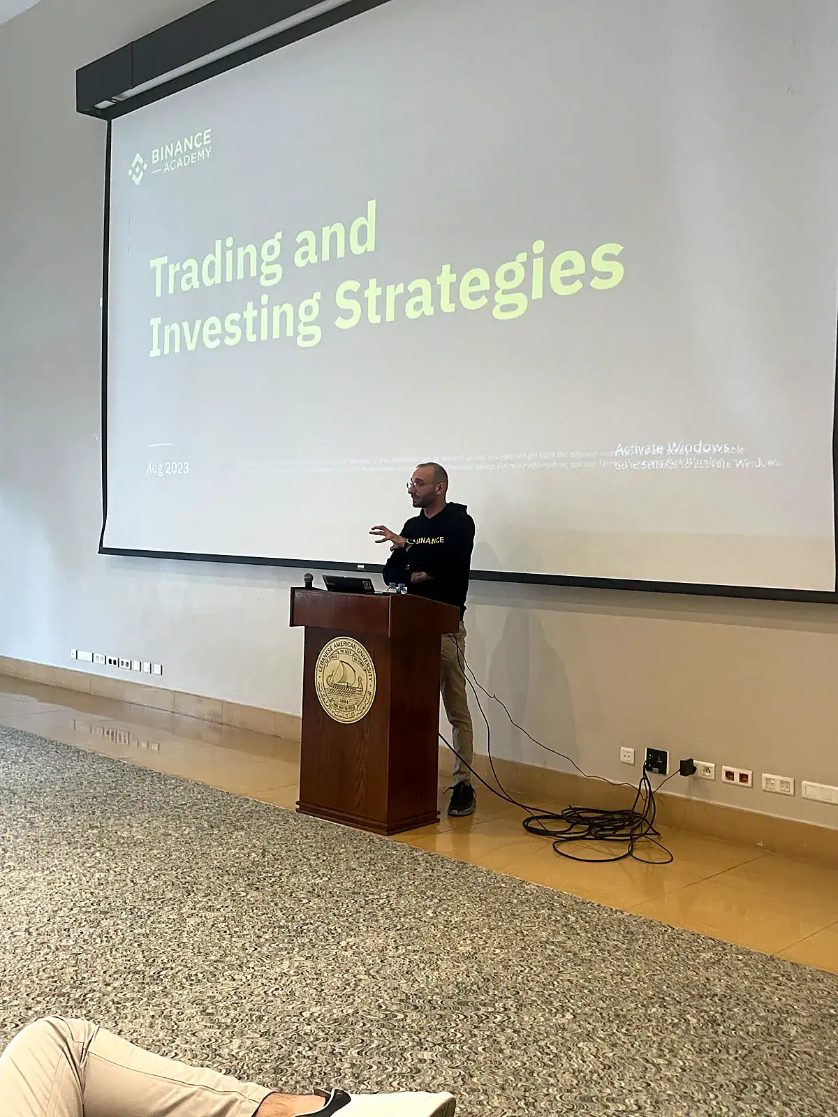 Blockchain Sam presenting Trading and Investing Strategies