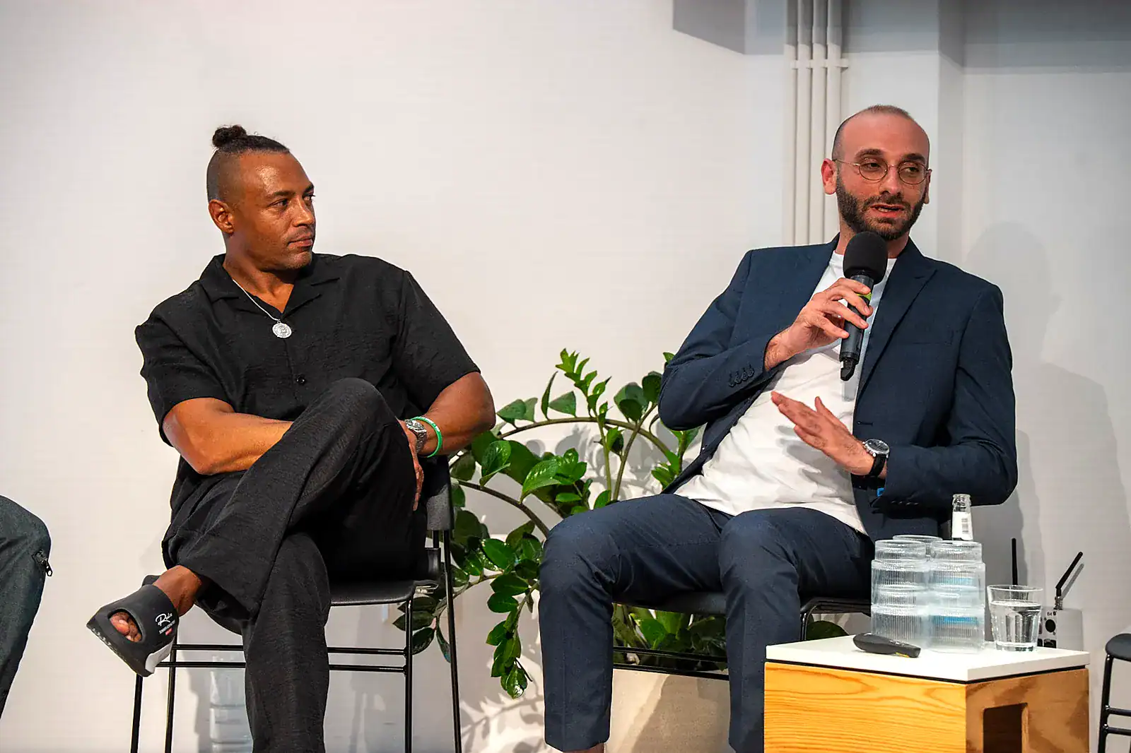 Blockchain Sam in a panel discussion